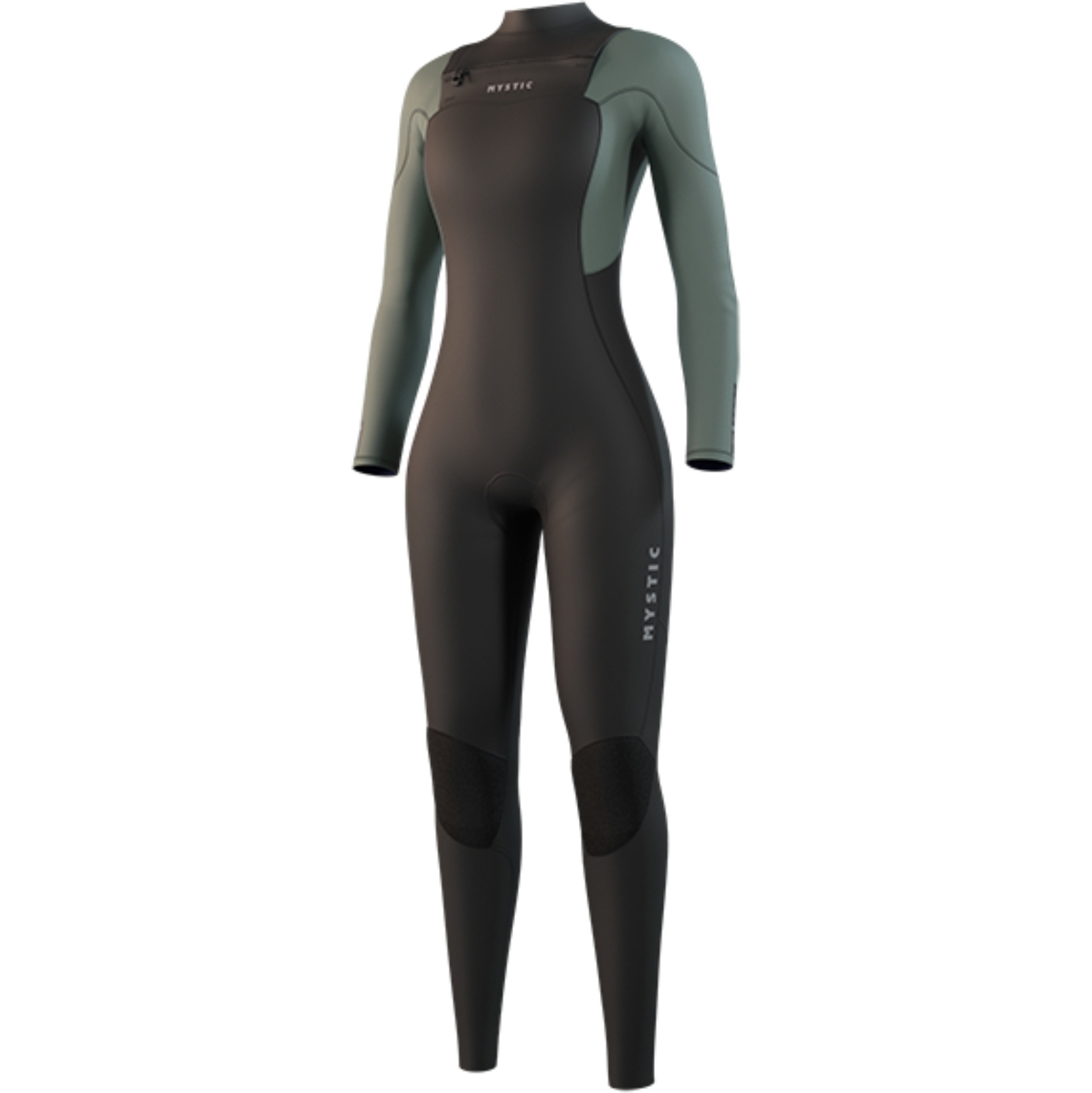 2026 Mystic Womens Star 5/3mm Chest Zip Wetsuit 35000.250050 - Dark Olive